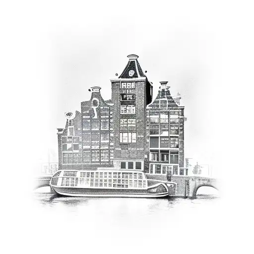 amsterdam city tattoo design idea