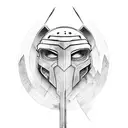 Spartan killing Xerxes tattoo design idea