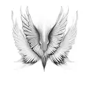 wing silence  tattoo design idea