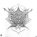 black clover tattoo design idea