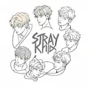 Stray kids k-pop group tattoo design tattoo design idea