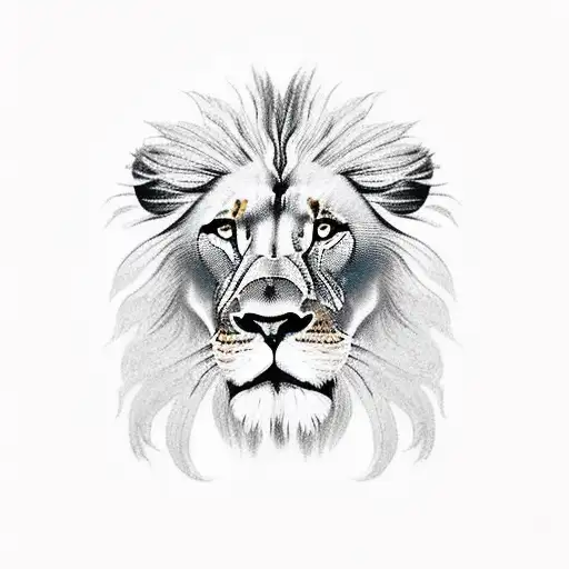 Forearm:  A realistic lion with intricate details, positioned prominently on your forearm. The lion's majestic mane tran tattoo design idea