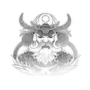 kaizen meaning with samurai tattoo design idea