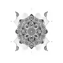 persian rug tattoo design idea