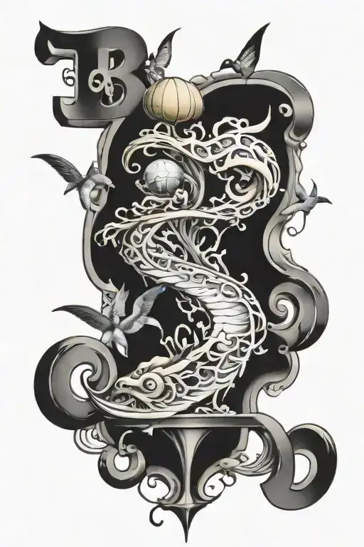 ABCD tattoo design idea