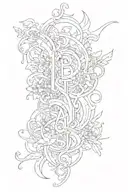 ABCD tattoo design idea