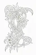 ABCD tattoo design idea