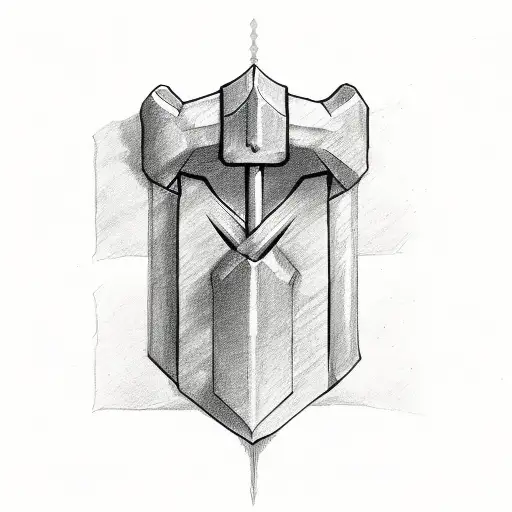 Thors hammer tattoo design idea