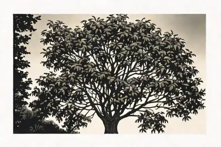 burning bush   tattoo design idea