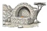 empty tomb  tattoo design idea