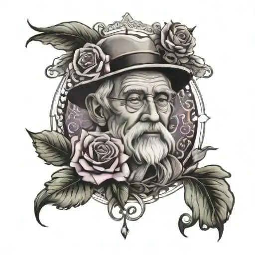 Grandfather memorial tattoo tattoo design idea