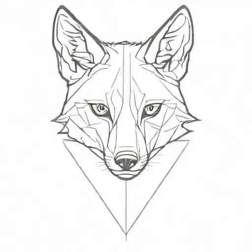 jackal face tattoo tattoo design idea