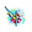 axe tattoo design idea