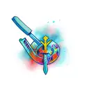 axe tattoo design idea