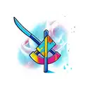 axe tattoo design idea