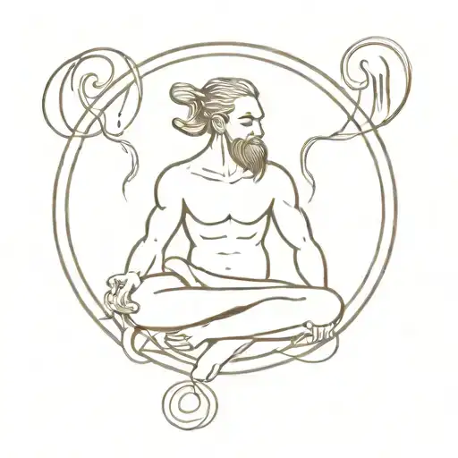 philoctetes teauma healing journey tattoo design idea