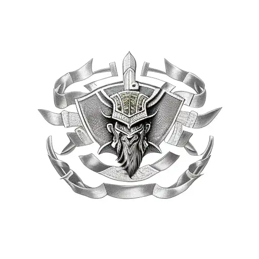 gladiador armour  tattoo design idea