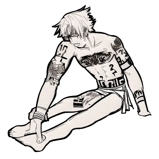 A tattoo is a set of different direct male tattoos that go in a line 1 – 2 cm wide, 14 – 16 cm long, on which something  tattoo design idea