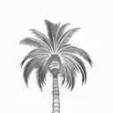 Palm Tree tattoo design idea