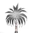 Palm Tree tattoo design idea