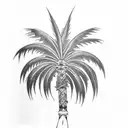 Palm Tree tattoo design idea