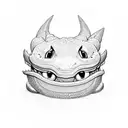 toothless tattoo design idea