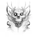 horcruxes tattoo design idea