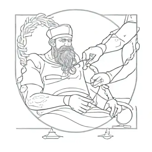 surgeon operating on Zeus tattoo design idea