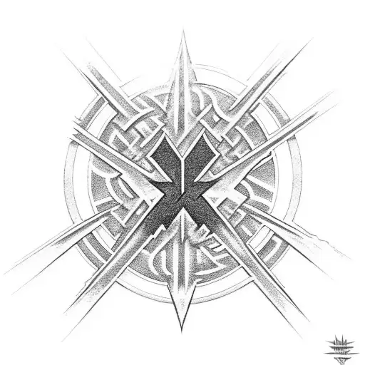 Metallica's iconic logo with a twist tattoo design idea