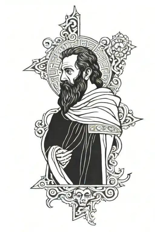 apostle Paul tattoo design idea
