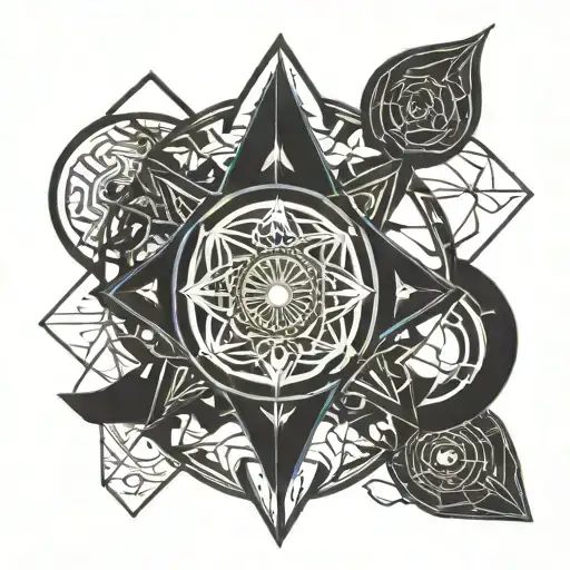 karma symbol tattoo design idea