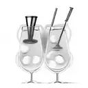 bartender tools tattoo design idea