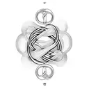 Infinity symbol intertwined with a stethoscope tattoo design idea