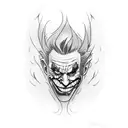 joker tattoo design idea