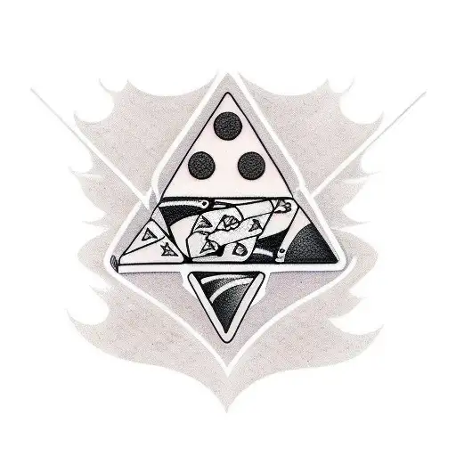 2 dominos tattoo design idea