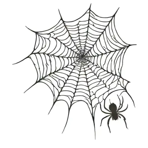 around the nipple spider web design tattoo design idea
