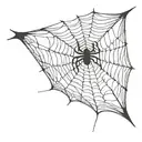 around the nipple spider web design tattoo design idea