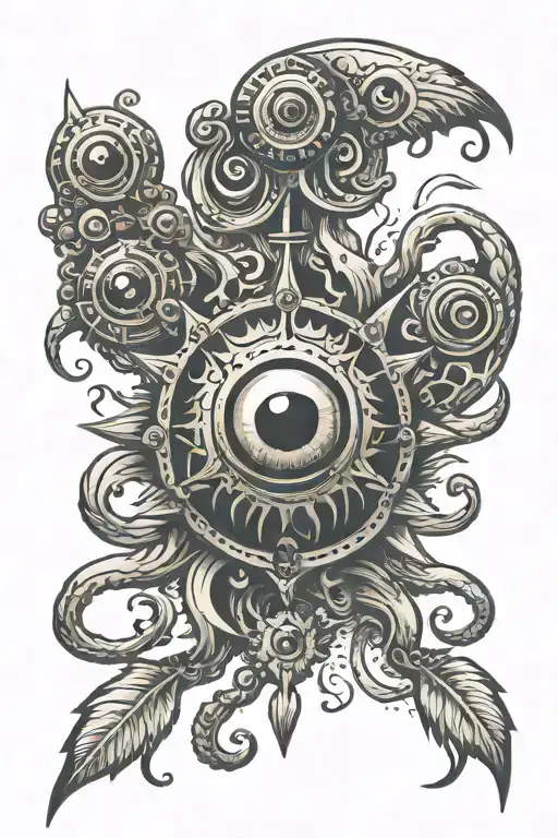 beholder tattoo design idea