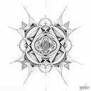 A mandala-inspired geometric design representing the balance of nature and psychology tattoo design idea