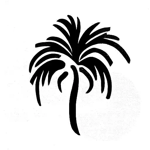 Palm Tree  tattoo design idea