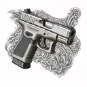 glock 19 acro p2 tattoo design idea