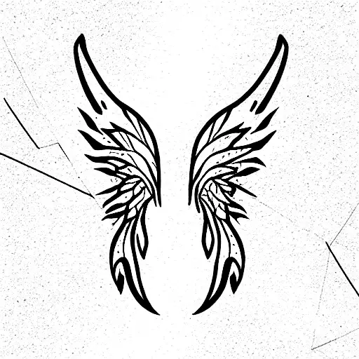 dinosaur with fairy wings tattoo design idea