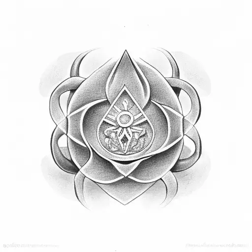 flor de lis tattoo design idea