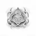 flor de lis tattoo design idea