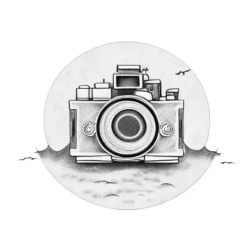 camera with a Cessna  tattoo design idea