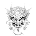 Ouija board demon zozo tattoo design idea