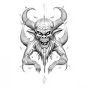 Ouija board demon zozo tattoo design idea