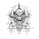 Ouija board demon zozo tattoo design idea
