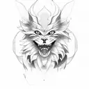 kurama tattoo design idea