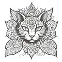 cat paw neotraditional flash tattoo design tattoo design idea